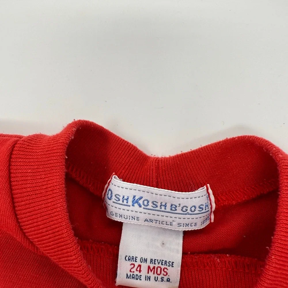 Vintage‎ OshKosh Baby B'gosh circus animals T-Shirt Size 24 Months Made In USA